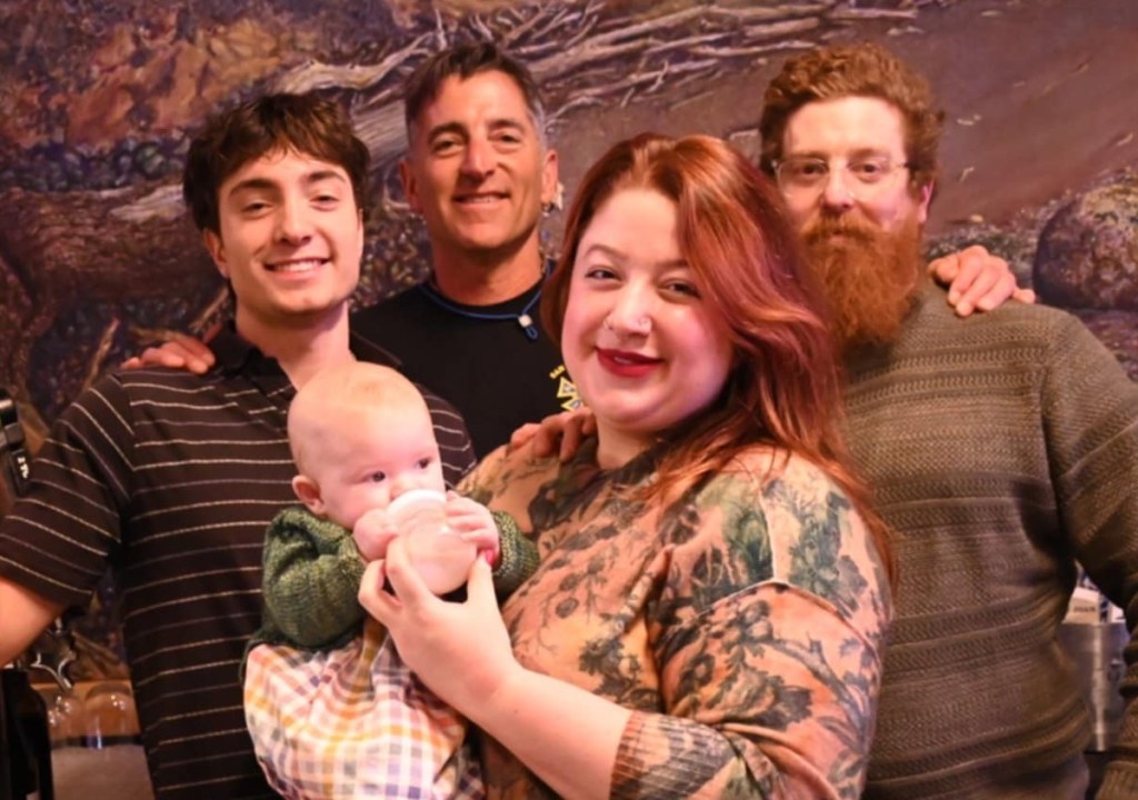 The owner with her family.